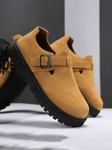 Heren casual instapsneakers met dikke zool, retro forensenschoenen, zomerse modieuze niche, ademend, buiten, antislip en slijtvast