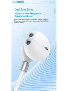 Écouteurs de type HIFI Type-C et 3,5 mm avec contrôle filaire magnétique. Écouteurs intra-auriculaires HIFI avec graves. Compatibles avec et Galaxy. Écouteurs avec micro mains libres.