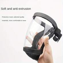 Versatile Highly Transparent Protective Face Shield, Anti-Fog, Anti-Dust, Anti-Oil Mist, Clear Full Face Screen Cover