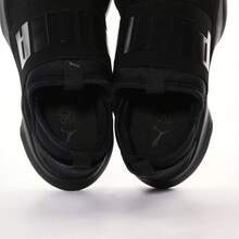 Puma Lightweight Slip-On Mesh Casual Sneakers, Unisex - Black - View 6