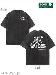 There Is No Such Thing. This T-Shirt Is Better Than Your Men's Washable Cotton T-Shirt. It Is All Cotton, Casual And Sports Style, Fashionable And Street Style, Suitable For Travel And Sports. - 黑色 - 查看 1