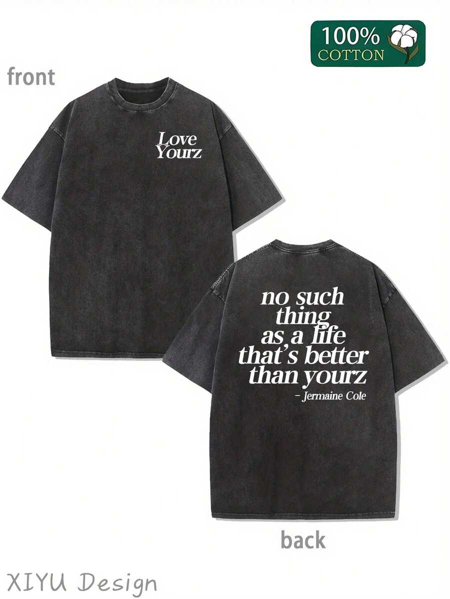 There Is No Such Thing. This T-Shirt Is Better Than Your Men's Washable Cotton T-Shirt. It Is All Cotton, Casual And Sports Style, Fashionable And Street Style, Suitable For Travel And Sports. - 黑色 - 查看 1