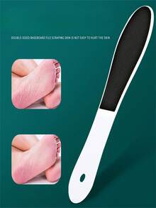 Limes à pied à double grain, grain grossier et fin, grattoir à double face pour les pieds, une lime à callosités pour des pieds doux, un grattoir pour les talons dans les soins des pieds, une râpe exfoliante pour les pieds, avec un manche en plastique - Multicolore - Voir 8