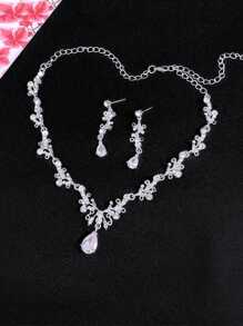 4pcs Teen Jewelry Set, Princess Necklace Set, Crown Necklace Set, Crystal-Grade Children Party Tiara, Luxury Crown Necklace Gift Box, Suitable For Weddings, Holidays, Galas