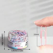 1 Box Macaron Color Large Capacity Binder Clips | Smooth, Non-Slip Morandini Paperclips | High Aesthetic Office File Organizer | Student Bullet Journal Decorative Clips | Healing Desk Stationery | Cute Macaron Colors To Add Vibrancy To Desk | Smooth, Non-Slip Design For Effortless Use, Reduces Hand Fatigue,Back To School,School Supplies
