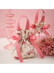 1/5/10pcs/Pack High Quality Gift Packaging Bags, Wedding, Christmas, Birthday Party Small Gift Bags, Drawstring Pouches