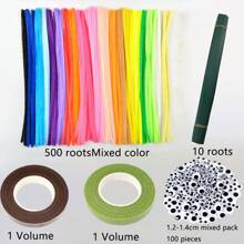 50/100/500 PCS Fluffy Chenille Stems For DIY Crafts 20 Vibrant Colors 12 Inch Fuzzy Pipe Cleaners Dense Twisted Yarn For Creative Art Projects Handmade Toys And Decorations