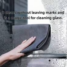 5pcs Magic Microfiber Cleaning Cloths - Streak-Free, Lint-Free For Glass & Mirrors, Ideal For Home Use, Kitchen, Bathroom, Car & Outdoor