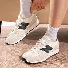 New Balance NB 471 系列复古时尚低帮休闲运动鞋，2026 新款，男女通用 - 米色 - 查看 1