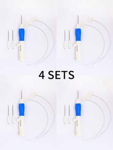 Bộ 1/2/4 kim thêu, 3 kích cỡ kim có thể thay thế, chiều dài có thể điều chỉnh - Nhiều màu - Xem 16