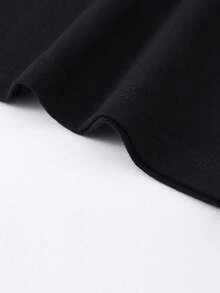 Animated Characters From The Boondocks Series Interesting Fashion  Dog 100% Cotton Men's Short Sleeve T-Shirt Show Off Your Personality - 黑色 - 查看 2