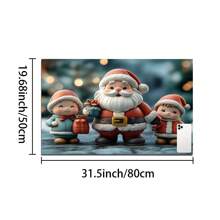1 Pack Of 3 Santa Claus, Snowman And Snowflake Printed Silicone Coffee Drink Coasters, Anti-Slip & Super Absorbent Washable Drainage Mats For Countertop, Kitchen, Dining Table, Holiday Decor