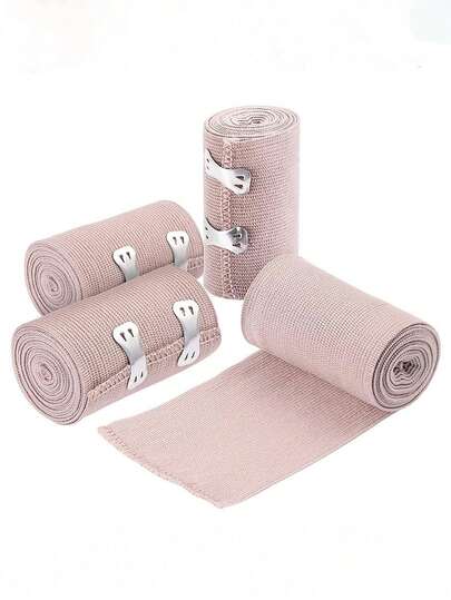 1pc Nude High Elastic Bandage Roll, Lightweight & Breathable Compression Bandage Elastic Strap, Suitable For Sports, Wrist, Arm, Calf, Ankle And Foot
