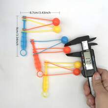 5Pcs/10Pcs Plastic Hand Shake Rattle Ball, Hand Shake Noise Double Rattle Ball, Stress Relief Casual Small Toy, Desktop Decor Ornament, Birthday Gift, Festival Party, Suitable As Small Gift