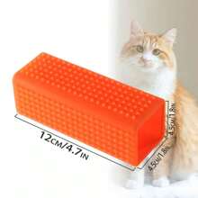 1pc Pet Dog/Cat Hair Remover, Furniture Silicone Pet Lint Roller Cleaning Brush, Hollow Silicone Brush Suitable For Sofa, Car Interior, Furniture, Carpet, Bedding Or Any Fabric