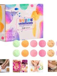 12 Pzas De Bombas Efervescentes Pedicura Y Manicura Spa - Multicolor - Ver 2
