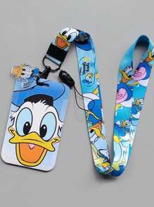 Portacarte di Cartoni Animati  St, Portacard per Studenti con Predino a Trasferimento Termico, Cordino in Poliestere per Badge ID, Regali per il Ritorno a Scuola