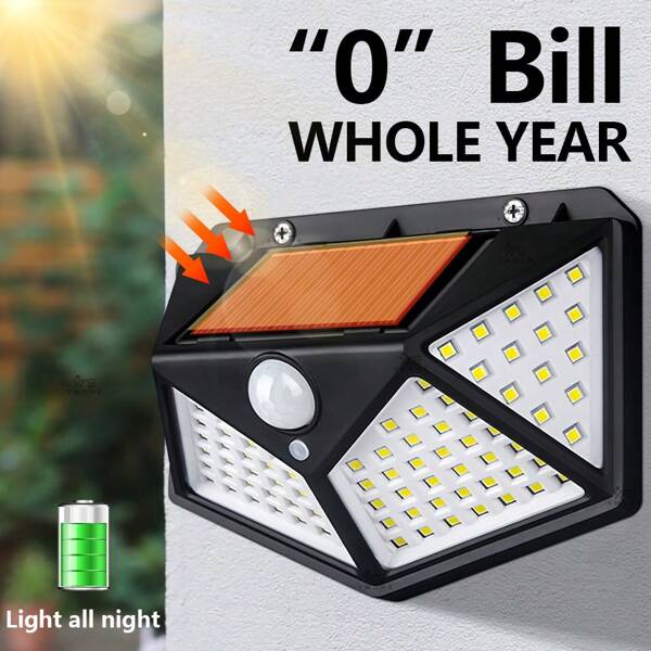 1/2/4/6PCS LED Solar Wall Lamp With Motion Sensor, 4 Sides Lighting LED Solar Lamp,Bright Solar Safety Light, Recargables,Outdoor Solar Night Light, Suitable For Garden Decor Light, Courtyard Lighting,Street Lamp Garden Railing Decorative Lamp,Entrance Lighting