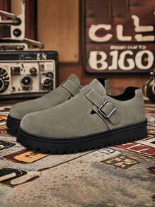 Heren casual instapsneakers met dikke zool, retro forensenschoenen, zomerse modieuze niche, ademend, buiten, antislip en slijtvast