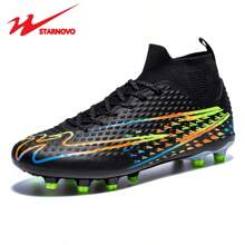 STARNOVO Dual Star 8 Professional Soccer Shoes For Men & Women, Long Studs Anti-Slip Elastic, Breathable Collar, Suitable For Training And Match
