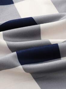 3 szt. męskich szortów w kratę do kolan, regulowany ściągacz, z kieszeniami, męska odzież wypoczynkowa i nocna