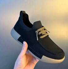 Men Casual Athletic Shoes - Black - View 4