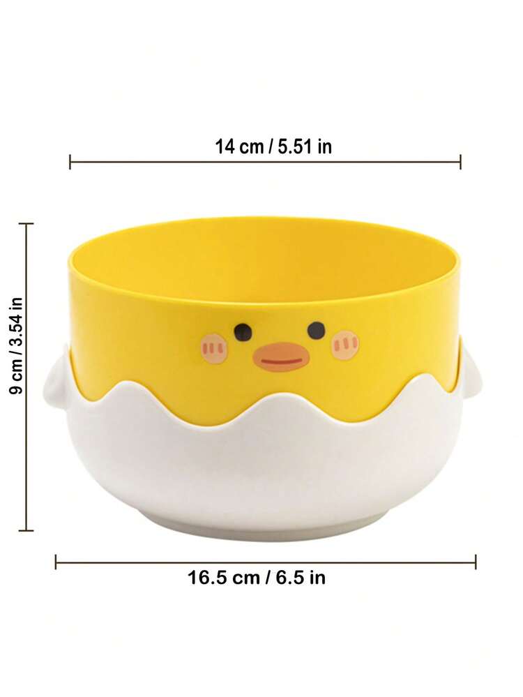 1pc Large Diameter Anti-Spill Pet Bowl For Cats & Dogs - Multicolor - View 7