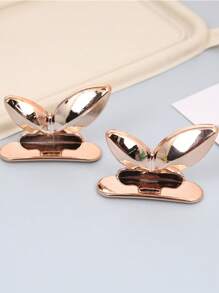 2pcs Rose Gold Toilet Seat Lifters, Flower Pattern, Durable Acrylic, Easy To Clean - Preglued Design, Non-Dirty Handling Bathroom Accessories Bathroom Organizer Back To School