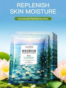 خليط 5/6/10/15 قطعة قناع زهري، مبيض، مرطب ومرطب، محكم وملطف للتجاعيد، يقلل من جفاف الوجه، يحتوي على استخلاص الزهور بغزارة، يجعل البشرة أكثر نعومة وإشراقًا