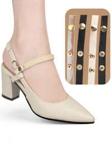 High Heels Bundled Shoelaces Lace Up Women's Summer Sandals With Non Slip Laces, Transparent And Invisible, Women's High Heel Non-Slip Shoelaces, Elastic No Tie Shoe Laces, Multi-Colors, For Women High Heels Women Pumps,No Drop Heel Strap, High Heels, Anti Drop Heel Artifact