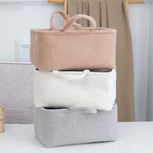 1 Pc Storage Basket Household Snack Storage Box Desktop Basket Storage Basket Sundries Toy Teddy Plush Storage Basket