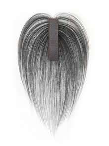 女士分发假发，蓬松真发，轻盈，无缝，隐形，头发生长，遮盖白发，假刘海