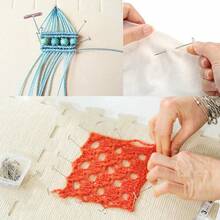 100/200/400/600支缝纫针套装，带仿珍珠头、直式绗缝针、多色球头针，带悬挂式塑料收纳盒，适用于DIY缝纫工艺、服装制作、珠宝装饰和织物制作。