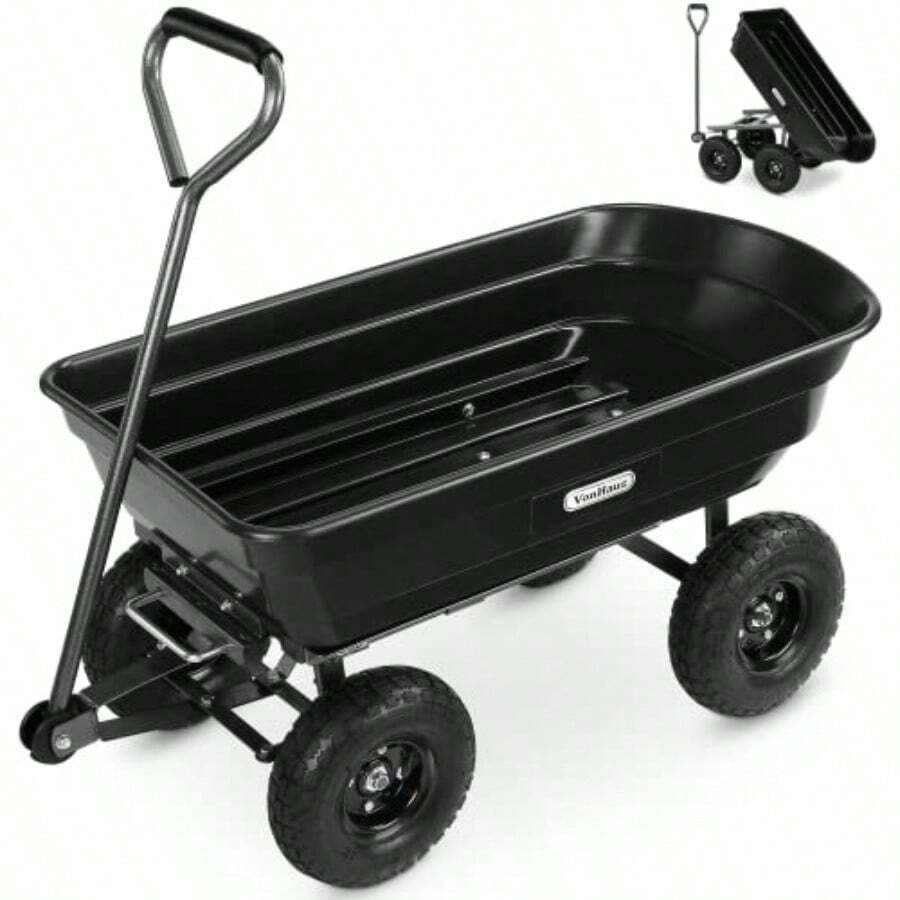 Garden Tipping Trolley Cart - 136kg Load main image 1