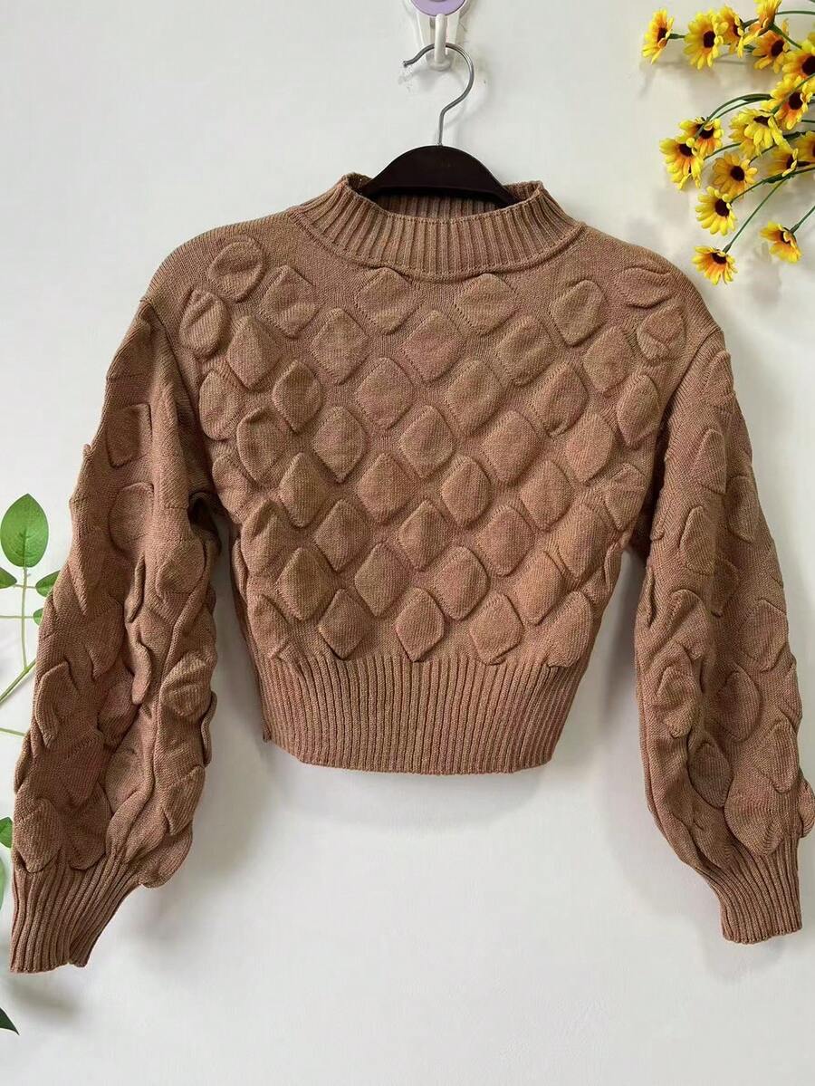 Long Sleeve Blouse With Cupcake Print, Winter Collection - Beis - Ver 1