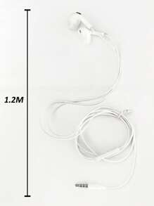 Nouveaux écouteurs intra-auriculaires blancs filaires 3,5 mm, stéréo basses, jack universel 3,5 mm, compatible avec les téléphones Android