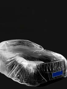 Disposable Car Cover, Transparent Car Cover, Dust Cover, Car Cover, PE Film Rain Cover, Disposable Car Cover