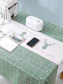 1 Peça Toalha de Mesa à Prova d'Água, à Prova de Óleo e Lavável de Estilo Nórdico com Estampa Floral para Mesa de Café, Produto Transfronteiriço