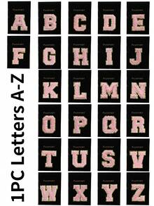 1pc A-Z Letter Travel Passport Holder, PU Material Map Pattern Passport Cover, Pink Color Passport Case, Business Travel Passport WalletFor Travel For Flight Lightweight - Black - View 3
