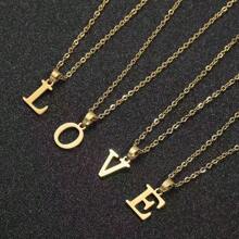 Collares de 26 letras chapados en oro de 18K de plata de ley 925, joyería de hip hop, collar y pulsera con colgante con letra de la suerte, joyería versátil de moda como regalo de cumpleaños