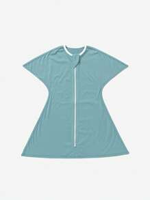 1 sac de dormit pentru bebeluși din bumbac pur, pătură de spital pentru nou-născuți, înfășat respirabil pentru toate anotimpurile, anti-tresare