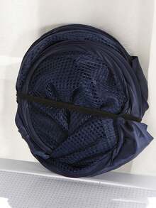 1 Packung Wäschekorb Badezimmer Aufbewahrungslösung Haushaltswäschekorb mit großer Kapazität, faltbares Design für ordentliche Wäscheorganisation in kleinen Räumen, ideal für Wäscheschrank, Studentenwohnheim, Apartment und Waschküche, atmungsaktiver, leichter Tragetasche für Kleidung, Schuhe und Accessoires, stabiler Griff und auslaufsichere Konstruktion, modernes minimalistisches Aussehen zur Ergänzung der frischen Wohndekoration und für den täglichen Gebrauch und die schonende Behandlung empfindlicher Kleidungsstücke. - Schwarz - Übersicht 3