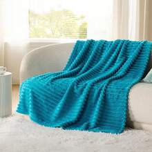 White Throw Blanket For Couch - GentleSoft Cozy Soft Blankets For Women, Cute Small Fleece Throws For Girls, Birthday Gifts For Women Mom, Fathers Day Decor Gifts, , 50x60 Inches - 藍綠色 - 查看 10