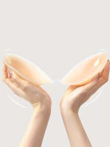 Invisible Push Up Bra, Adhesive Bra, Silicone Push Up Strapless Bra For Backless Dress, Wedding Dress - Khaki - View 5