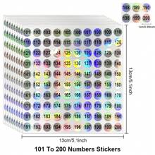 10 peças/conjunto de adesivos holográficos redondos refletivos de 1 a 1000 números, adesivos de rótulos para frascos de esmalte, marcadores autoadesivos para decoração faça você mesmo, materiais escolares, volta às aulas