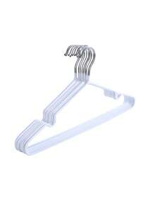 10pcs Anti-Slip Coated Adult Clothes Hangers, Household & Dorm Drying Racks - White - View 13