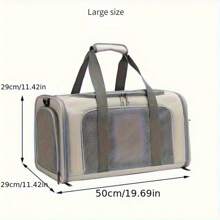 Sac de transport pour animaux de compagnie pour chats, boîte de transport pour chats pour les visites vétérinaires et les sorties, sac fourre-tout portable pour animaux de compagnie pour chiens