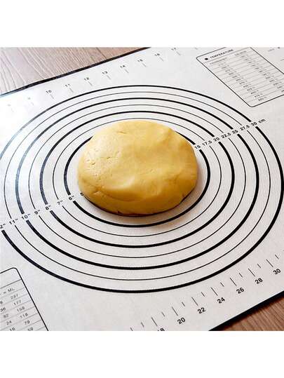 1 件装多功能铂金硅胶揉面垫，适合家庭使用