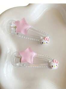 1 pezzo/2 pezzi/3 pezzi Fermagli per capelli carini e dolci Hello Kitty Sanrio, fermagli per capelli a forma di stella, fermagli per capelli laterali con frangia, adatti per appuntamenti, feste, matrimoni, adatti come regalo di Capodanno, guida ai regali natalizi, regali, viaggi, regali per donne, accessori per capelli, riempitivi per calze, riempitivi per calze da donna, regali di Natale, riempitivi per calze di Natale, regali per donne, riempitivi per calze per adulti, riempitivi per calze per adulti, accessori per capelli, accessori da donna, riempitivi per calze, accessorio per capelli per la maggiore età, accessori per capelli natalizi, idee regalo per donne, riempitivi per calze beauty