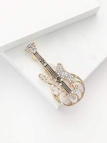 1pc Music Guitar Brooch For Women,Instrument Brooches,For Bag, Sweater, Coat, Hat, Shoes, Dress, Suit